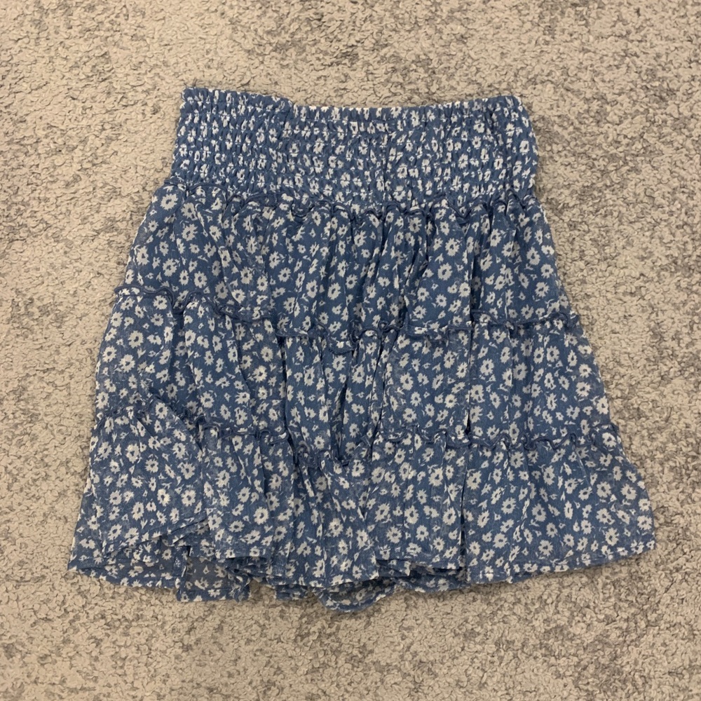American eagle blue flower skirt